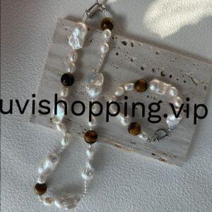 Amber large baroque necklace