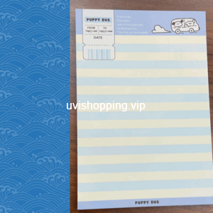note paper book (doggie bus)