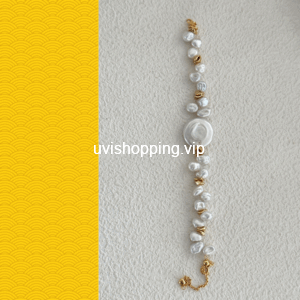 disc keshi bracelet