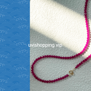 dragon fruit crystal necklace