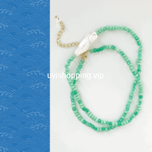 colorful baroque pearl necklace