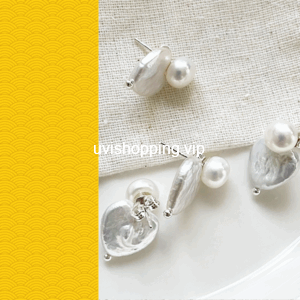 love buns baroque pearl earrings