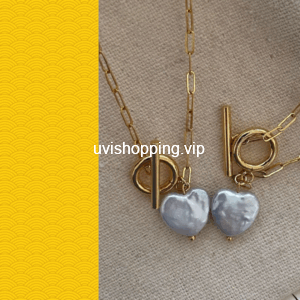 heart shaped baroque pearl necklace