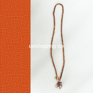 pomegranate colorful small baroque necklace