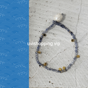 blue and cyan gold bracelet