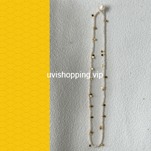 gold piece pearl bracelet
