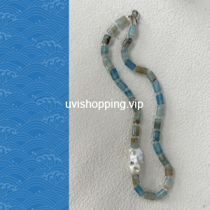 blue turquoise baroque necklace