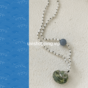 conch fine rice necklace